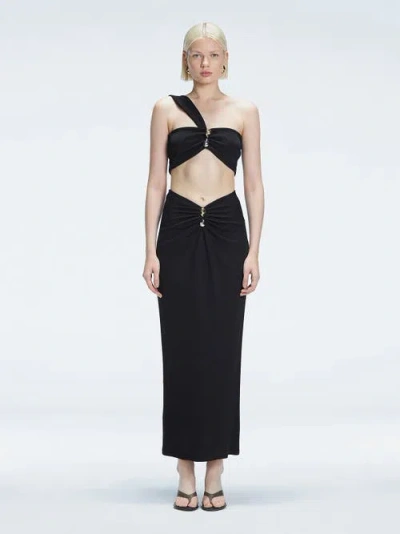 Moeva Esmeralda Cover Up Skirt Resortwear In Black