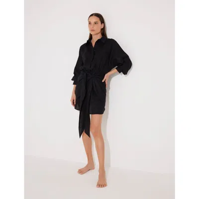 Moeva Guadalupe Dress Cover Up Resortwear In Black