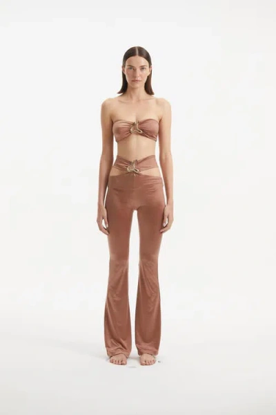 Moeva Jenna Cover Up Pants Resortwear In Brown