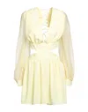 Moeva Short Dresses In Yellow