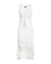 Moeva Woman Short Dress White Size 10 Polyester In White