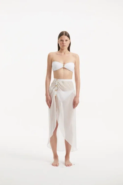 Moeva Xander Cover Up Pareo Resortwear In White