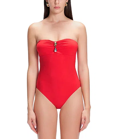 Moeva Zephyrine One Piece Swimsuit In Red