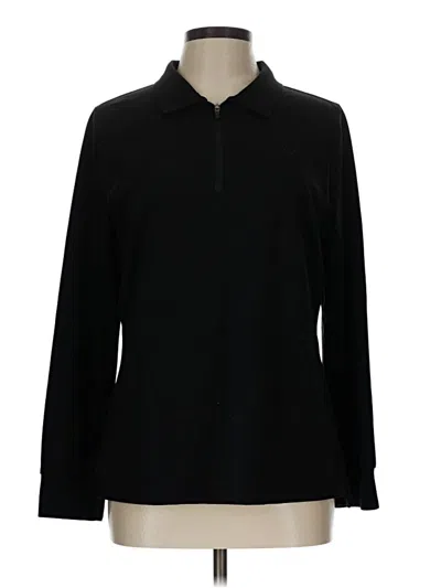 Pre-owned Mofiz Long Sleeve Polo Shirt In Black