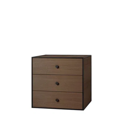 Mogens Lassen Large Frame With Drawer In Brown