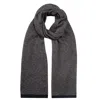 Mohair&angora Blue Midas Scarf Men's Black In Blue