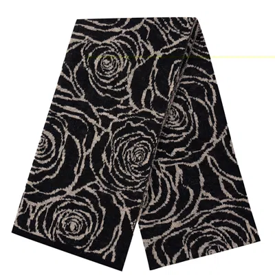 Mohair&angora Mohair Women Shawl Cappadocia Black