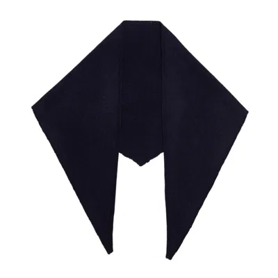 Mohair&angora Women's Blue Caria Tria Foulard Navy