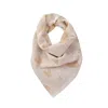 Mohair&angora Women's White Mohair Foulard Hearts Ecru-beige
