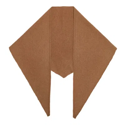 Mohair&angora Women's Yellow / Brown Caria Tria Foulard Camel In Multi