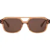Mohala Eyewear Hanalei 55mm Low Nose Bridge Wide Width Polarized Top Bar Sunglasses