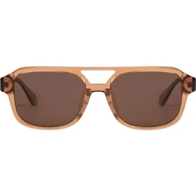 Mohala Eyewear Hanalei 55mm Low Nose Bridge Wide Width Polarized Top Bar Sunglasses