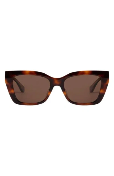 Mohala Eyewear Kai 55mm Low Bridge Wide Width Polarized Cat Eye Sunglasses