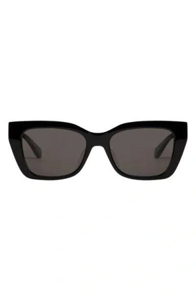 Mohala Eyewear Kai 55mm Low Bridge Wide Width Polarized Cat Eye Sunglasses In Multi