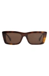 Mohala Eyewear Kea 53mm Medium Bridge Wide Width Polarized Square Sunglasses