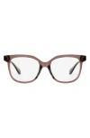 Mohala Eyewear Lahela 52mm Low Nose Bridge Medium Width Square Optical Glasses In Caribbean Conch/clear Lenses