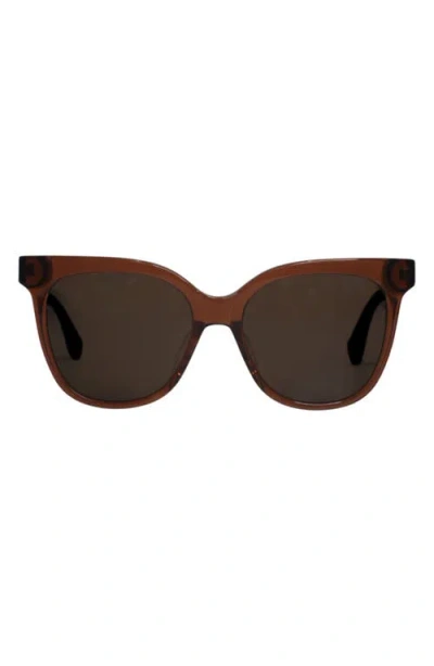 Mohala Eyewear Mahina 56mm Low Bridge Wide Width Polarized Cat Eye Sunglasses