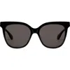 Mohala Eyewear Mahina 56mm Medium Bridge Wide Width Polarized Cat Eye Sunglasses In Multi