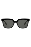 Mohala Eyewear Malia 55mm Low Nose Bridge Wide Width Polarized Square Sunglasses