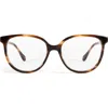 Mohala Eyewear Mele 51mm Medium Nose Bridge Narrow Width Round Optical Glasses In Brown