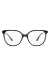 Mohala Eyewear Mele 51mm Traditional Nose Bridge Narrow Width Round Optical Glasses In Hilo Mist/clear Lenses