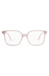 Mohala Eyewear Nani 50mm Medium Nose Bridge Narrow Width Square Optical Glasses In Peony/clear Lenses