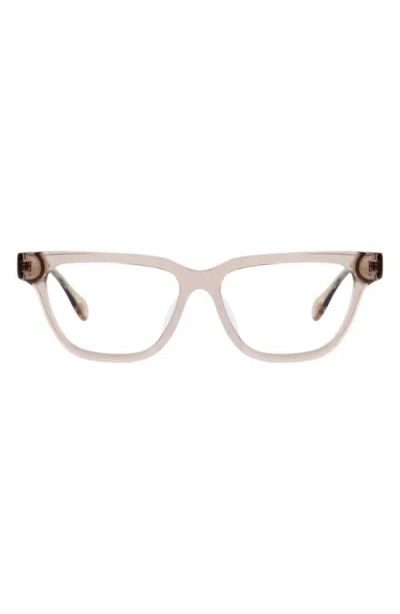 Mohala Eyewear Noelani 53mm Low Nose Bridge Wide Width Cat Eye Optical Glasses In Transparent