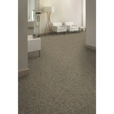 Mohawk Advance Belgrade 24" X 24" Nylon Fiber Carpet Tiles (96 Sqft Per Carton-24 Tiles) In Tan,gray