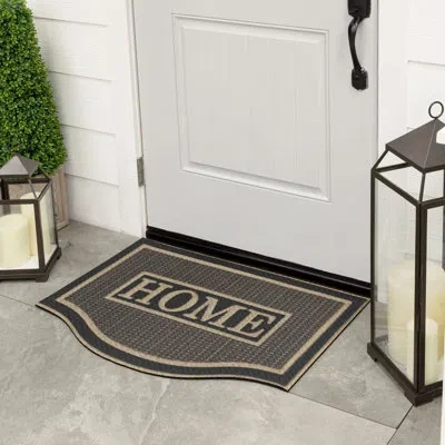 Mohawk Home Basketweave Home Brown  Weather Resistant Non-slip Outdoor Door Mat