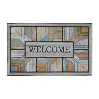 Mohawk Home Colorful Roots Polyester 18"x30" Doormat In Gray