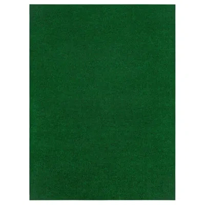Mohawk Home Eventide Crosshatch Needle Punch Solid Green Color Rug In Green;forest Green