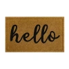 Mohawk Home Faux Coir Hello 18"x30" Doormat In Black