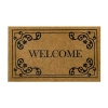 Mohawk Home Faux Coir Welcome 18"x30" Doormat In Black
