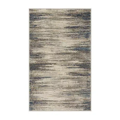 Mohawk Home Furie Stripe Machine Woven Indoor Rectangular Accent Rug In Sand