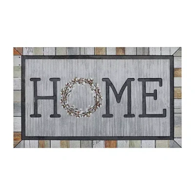 Mohawk Home Homestead Wreath Polyester 18"x30" Doormat In Brown