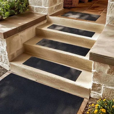 Mohawk Home Indoor/outdoor All-weather Waterproof Multi-purpose Non-slip Matrix Honeycomb Doormat, Black
