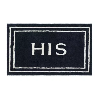 Mohawk Home Knitted His Bath Mat In Blue