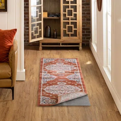 Mohawk Home Low Profile Moisture Barrier Non-slip Customizable Grey Rug Pad In Gray