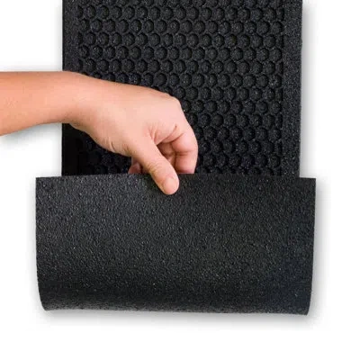 Mohawk Home Matrix Honeycomb Non-slip Indoor/outdoor Waterproof Multipurpose Stairtread 6 Count In Black