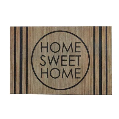 Mohawk Home Modern Home Sweet Home Natural Weather Resistant Non-slip Outdoor Door Mat