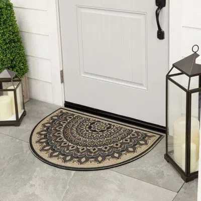Mohawk Home Natural Spirit Brown Ornamental Weather Resistant Door Mat