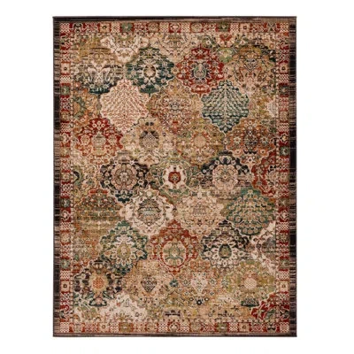 Mohawk Home Nikoleta Low Pile Machine Woven Latex Backed Stain/fade Resistant Traditional Indoor Area Rug In Brown