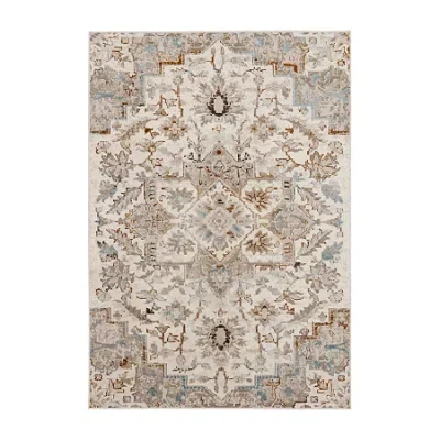 Mohawk Home Pyramus Machine Woven Indoor Rectangular Accent Rug In Sand