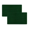 Mohawk Home Ribbed Utility 2-pc. 18"x30" Indoor Outdoor Rectangular Doormat In Green
