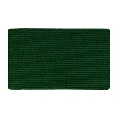 Mohawk Home Ribbed Utility Indoor Outdoor Rectangular Doormat In Green