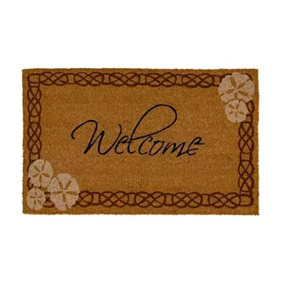 Mohawk Home Sand Dollar Indoor Outdoor Rectangular Doormat In White