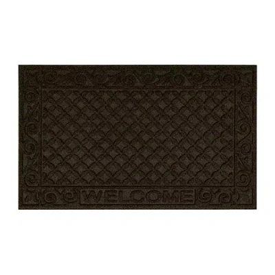 Mohawk Home Scrolled Impression 18"x30" Rectangular Doormat In Brown