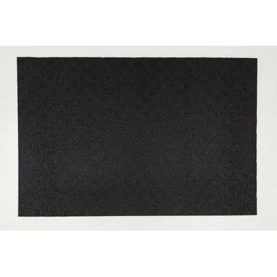 Mohawk Home Solid Multi Purpose 1/2" Non Skid Heavy Duty Rubber Gym Mat 3' X 4' 4 Count In In Black