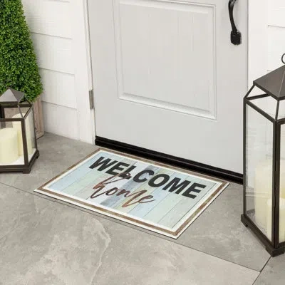 Mohawk Home Wood Fashion Multicolor  Weather Resistant Non-slip Outdoor Door Mat