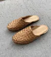 Mohinders Women's Woven Slide Sandals In Honey + No Stripes
